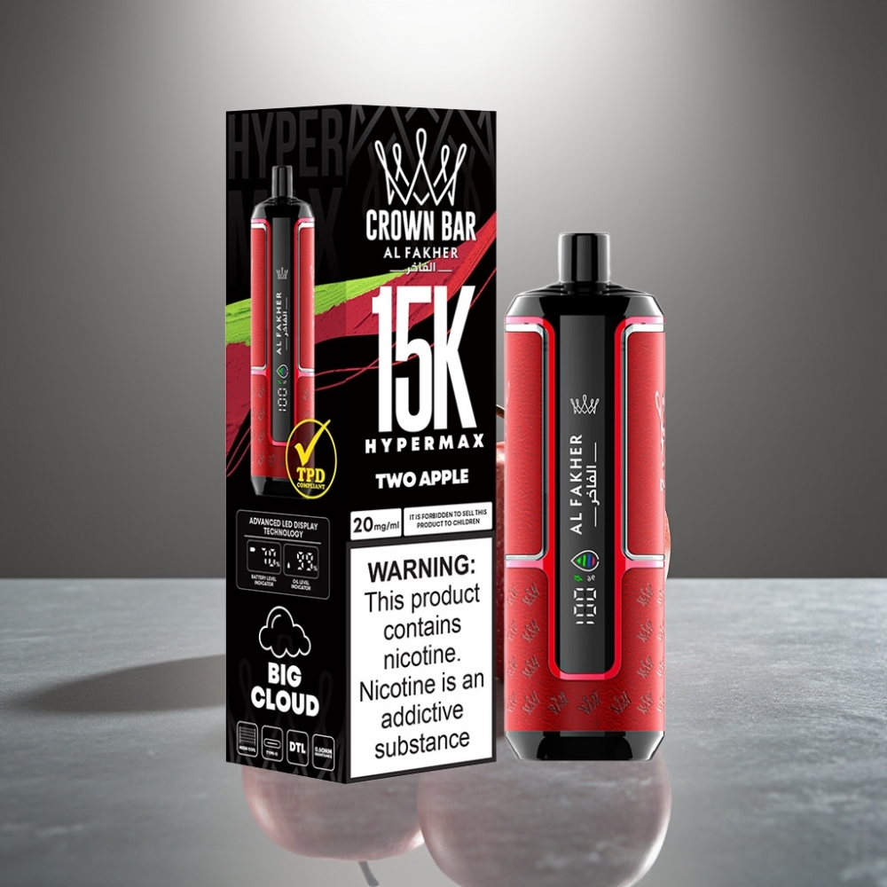 Al Fakher Crown Bar 15K Hypermax Dvoujablko 22ml 600mAh Typ-C DTL