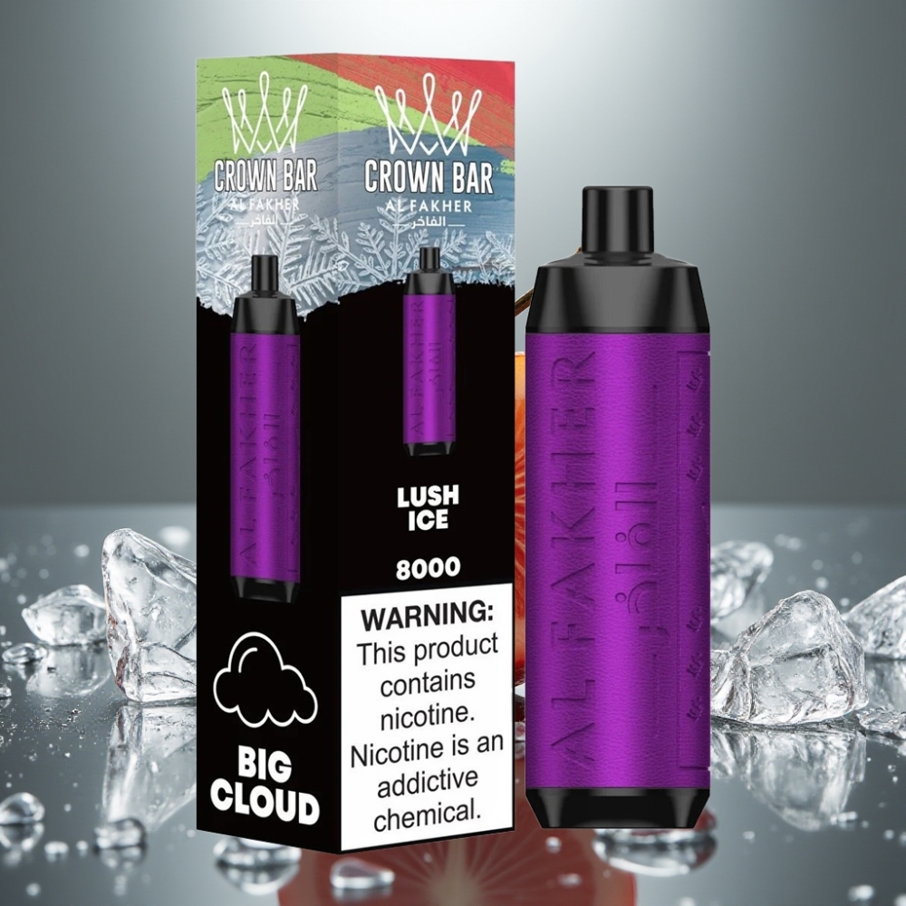 Al Fakher Crown Bar 8000 Crystal 18ml 5mg Ledová Svěžest