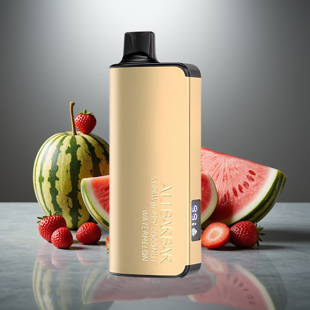 Alibarbar Ingot 9000 Puffs 22ml 2350mAh Jahoda Kokos Vodní Meloun