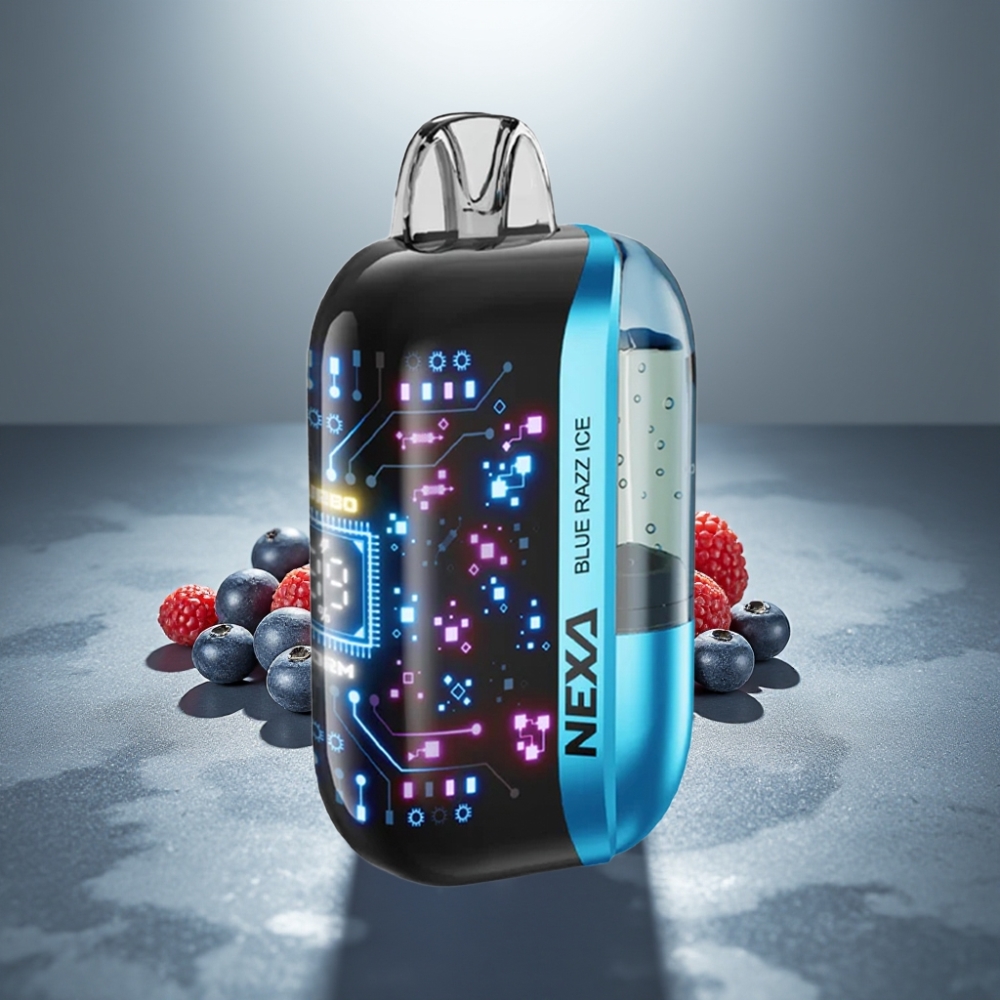 NEXA Ultra 50K Disposable Vape 20ml/800mAh/5%/0.9ohm Modrý Malinový Led