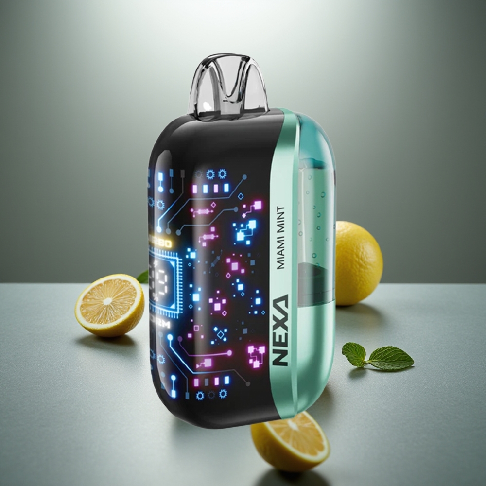 NEXA Ultra 50K Jednorázová Vape Miami Máta 20ml/800mAh/5%/0.9ohm/3D Typ-C