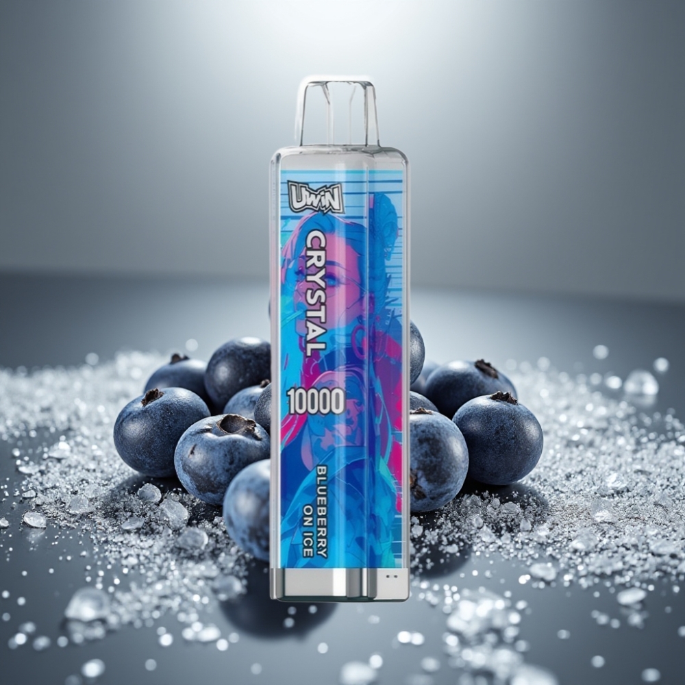 UWIN Crystal 10000 Puffs 18ml 650mAh Borůvka S Ledem RGB