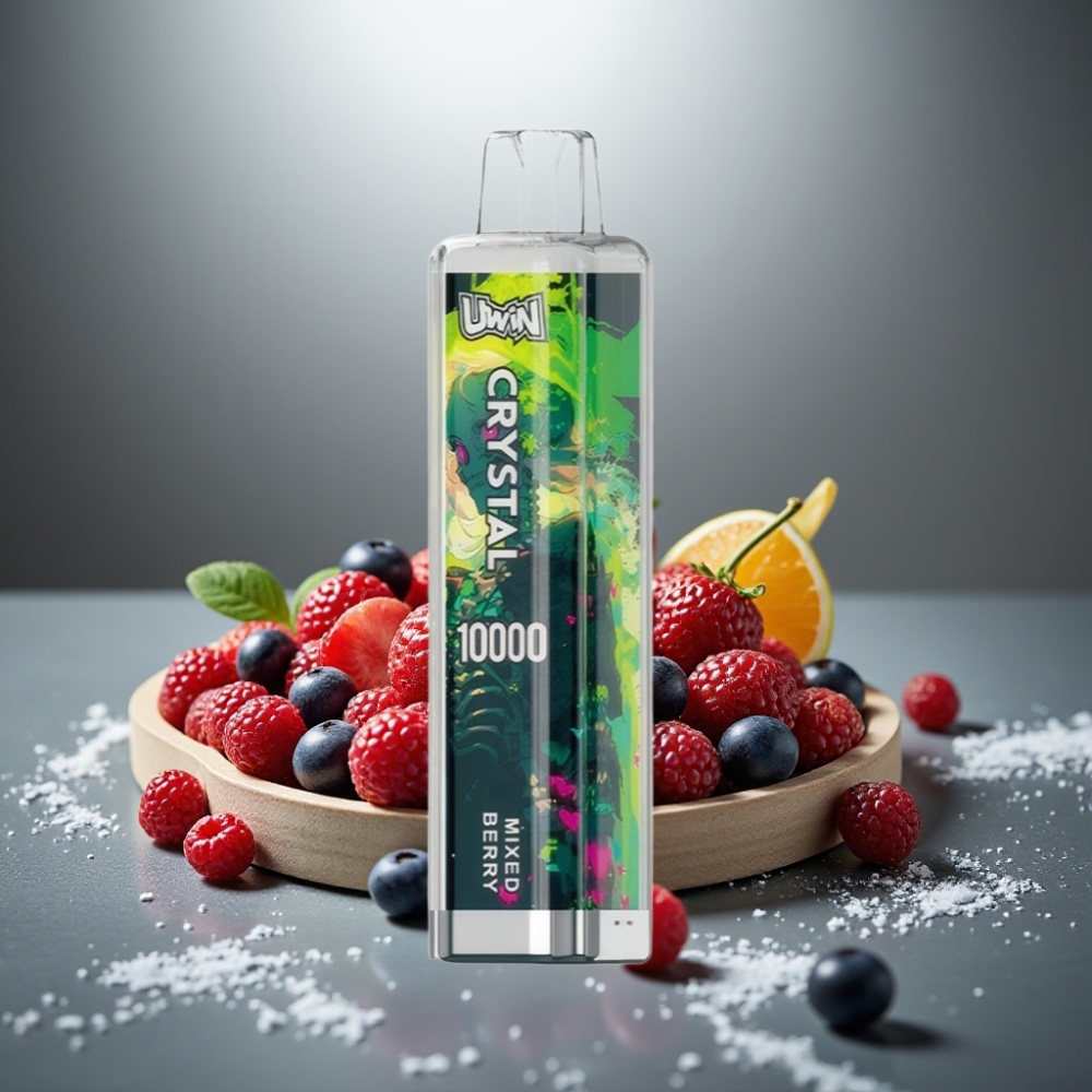 UWIN Crystal 10000 Puffs 18ml 650mAh RGB Směs Bobulí