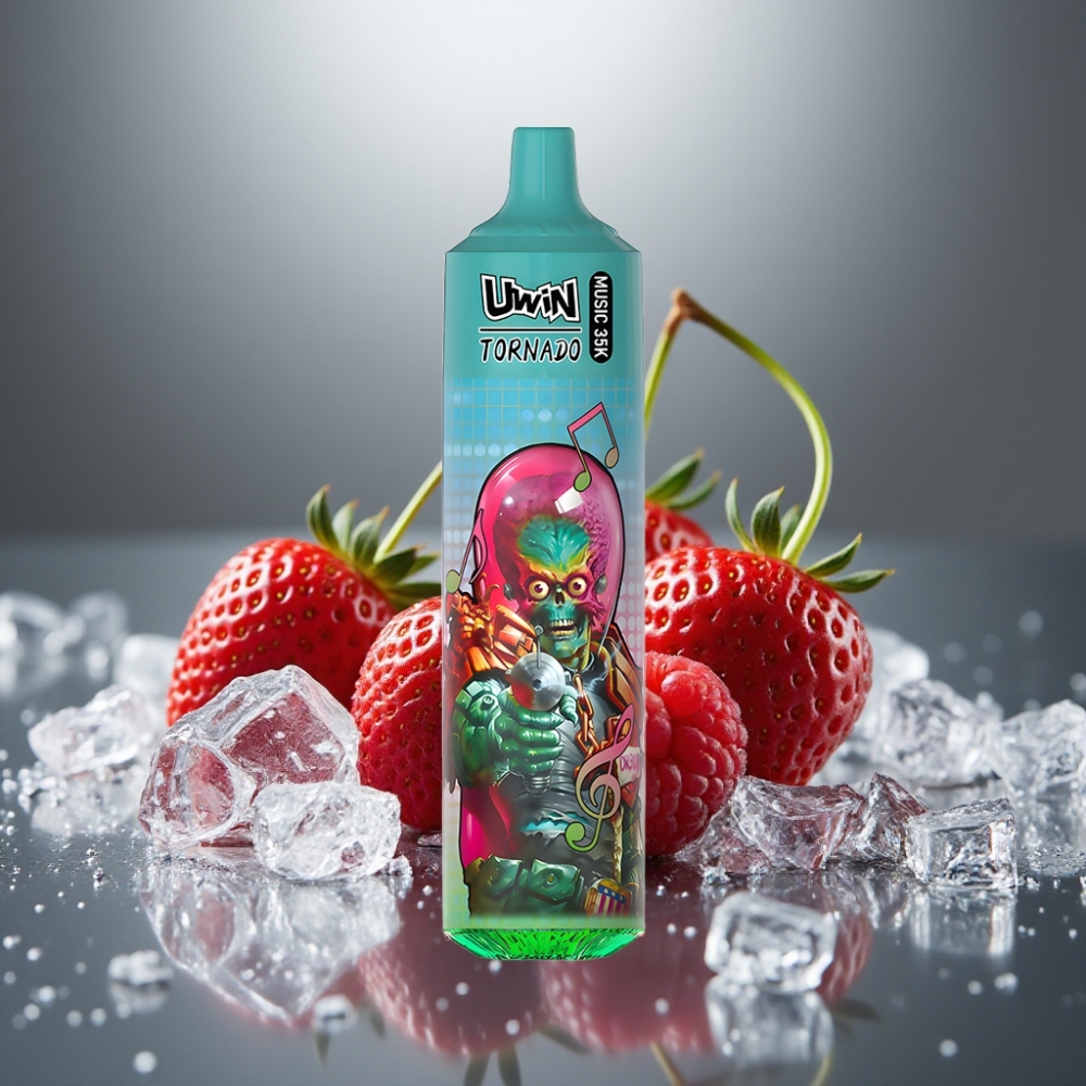 Uwin Tornado 35K Music 600mAh Jahoda Malina Třešeň Led