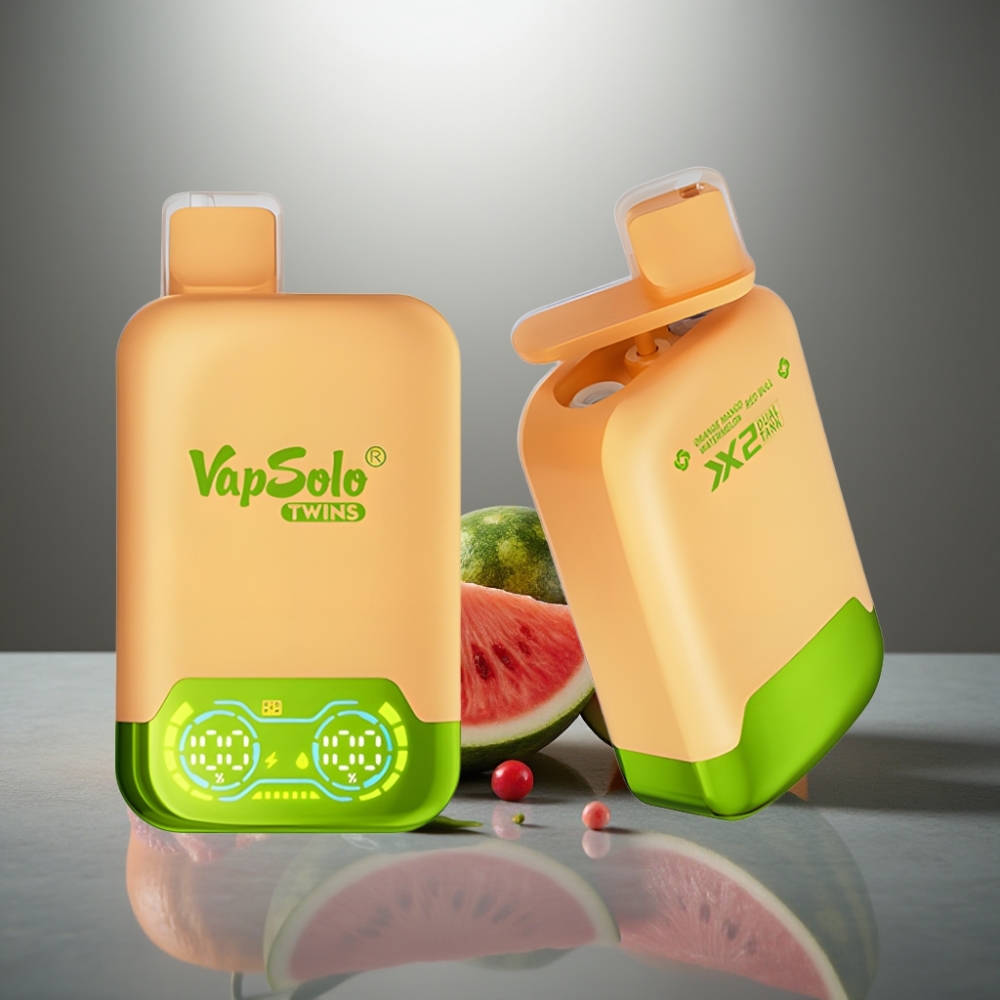 Vapsolo Twins 20000 Puffs 40ml 20/50mg Typ-C Pomeranč Mango Meloun & Red Bull