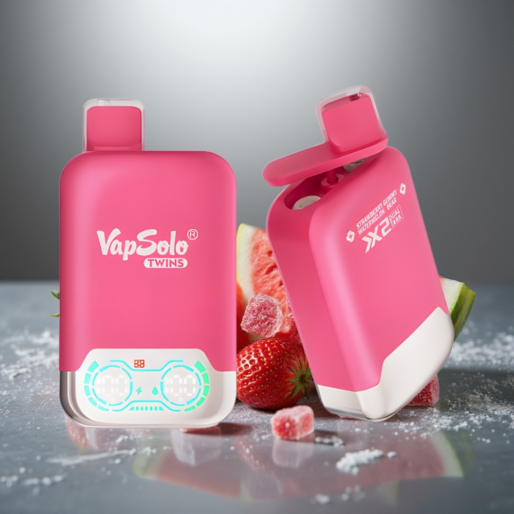 Vapsolo Twins 20000 Puffs 40ml Jahoda Meloun & Gumíček Medvídek Type-C