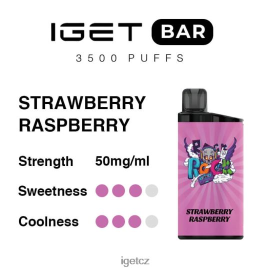 IEGT Discount bar 3500 šluků 4VN8F0273 jahoda malina