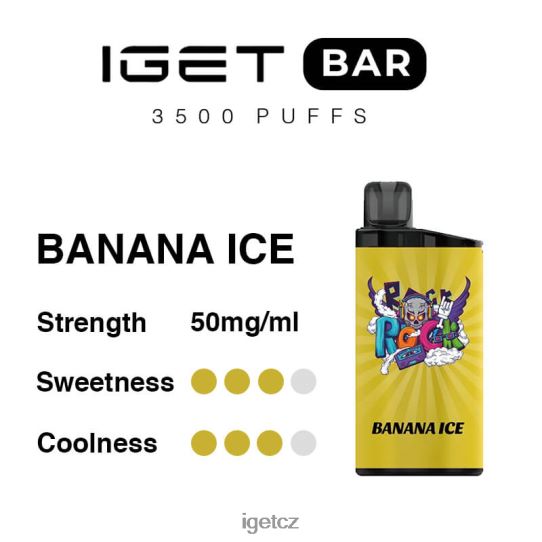 IEGT Vapes Bulk Cheap bar 3500 šluků 4VN8F0282 banánový led