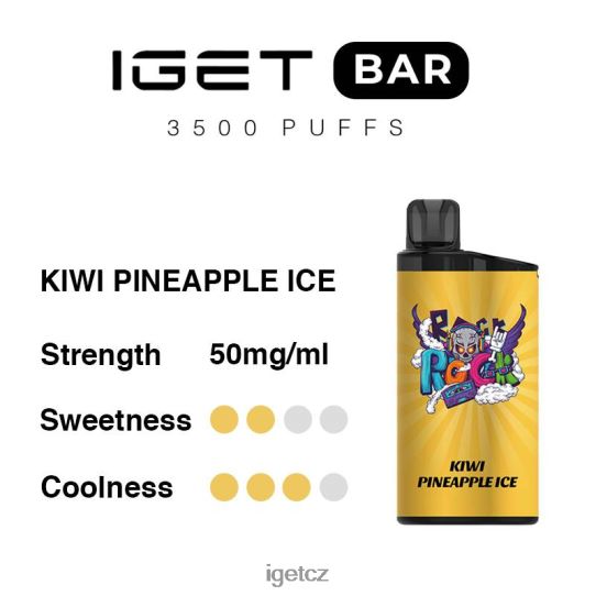 IEGT Bar Shop bar 3500 šluků 4VN8F0287 kiwi ananasový led