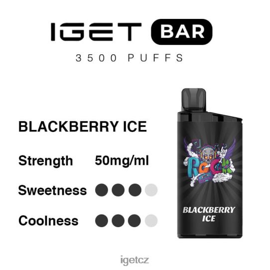 IEGT Vape Wholesale bar 3500 šluků 4VN8F0301 ostružinový led