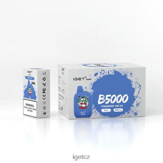 IEGT Vape b5000 4VN8F0314 jahodový kiwi led