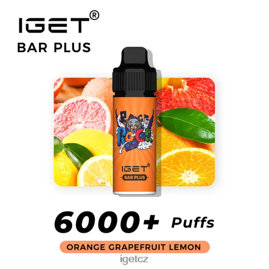 IEGT Vapes Bulk Cheap Bez nikotinu bar plus vape kit 4VN8F0372 pomeranč grapefruit citron